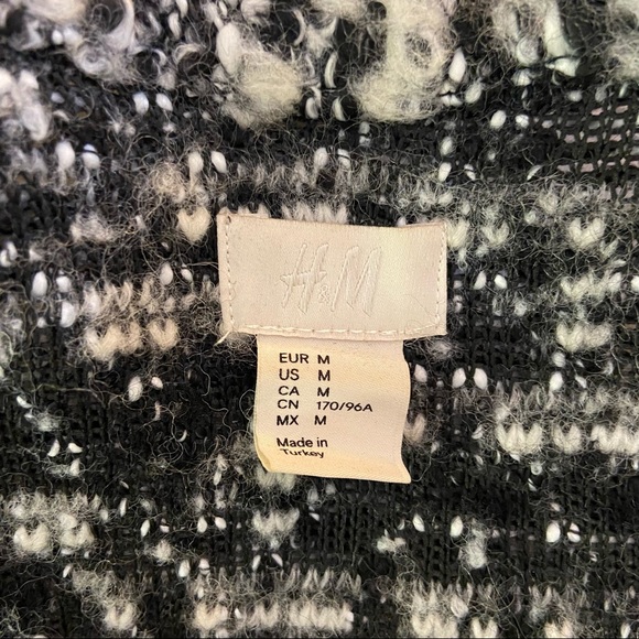 H&M Wool Chunky Knit Open Cardigan Sweater Jacket sz M - Picture 8 of 9